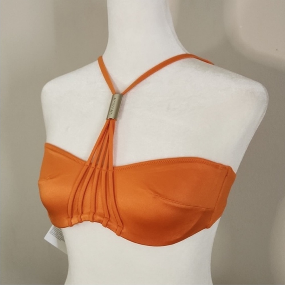 NWT La Perla Reggiseno Mare Strappy Luxury Bikini Top. Retail $370. size 6.